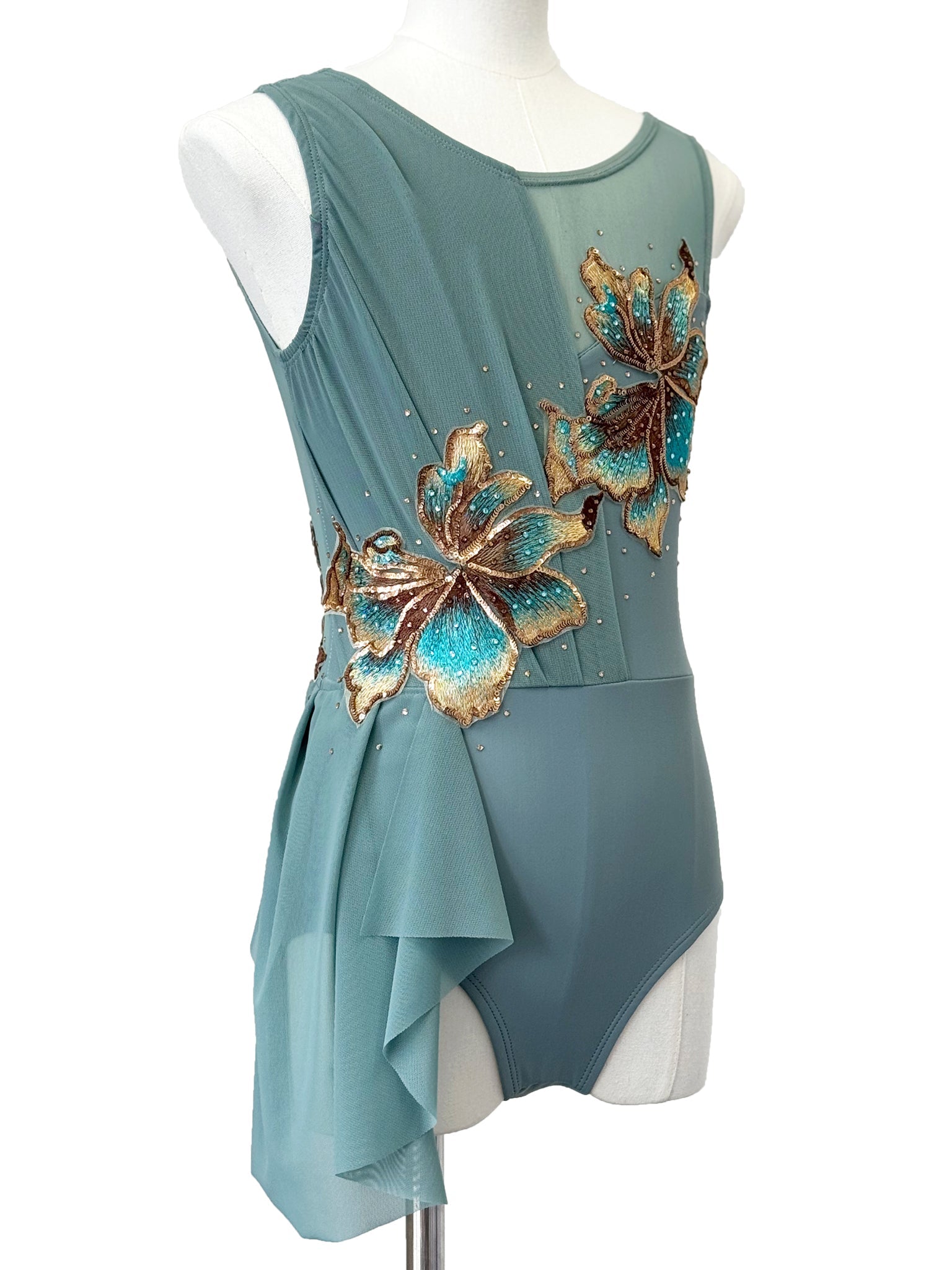 Vintage Sage Lyrical Costume (Size 12) Whitney Deal Vintage Sage Lyrical Costume (Size 12) Whitney Deal