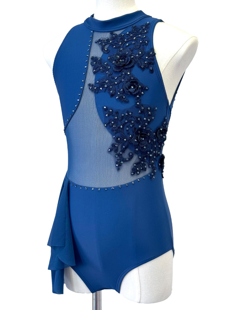 Monochromatic Blue Lyrical Costume (Size 10) - Whitney Deal