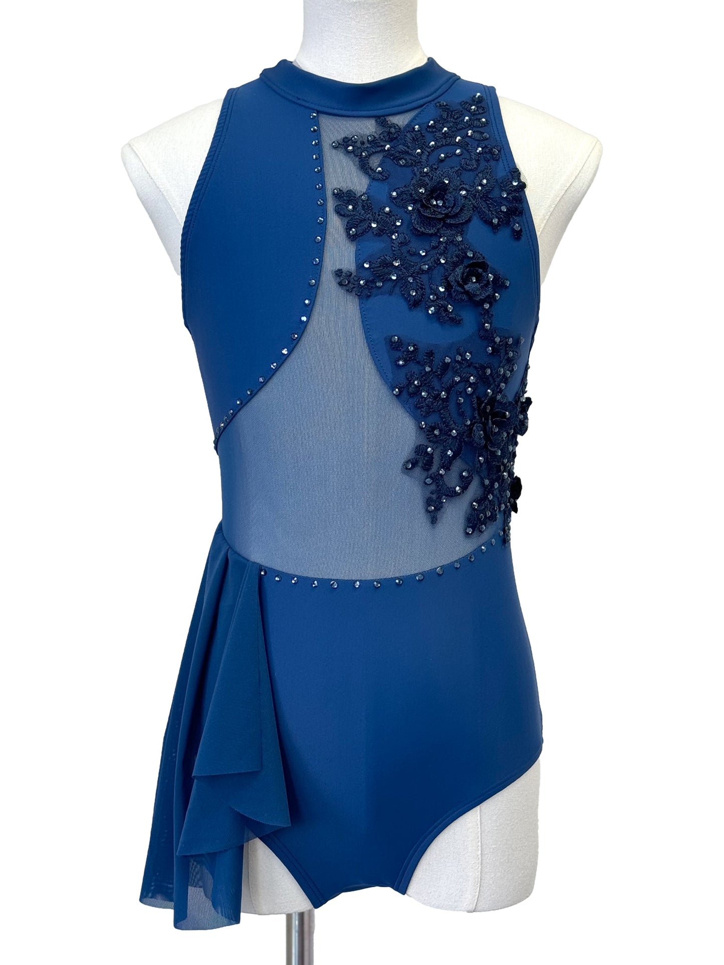 Monochromatic Blue Lyrical Costume (Size 10) - Whitney Deal
