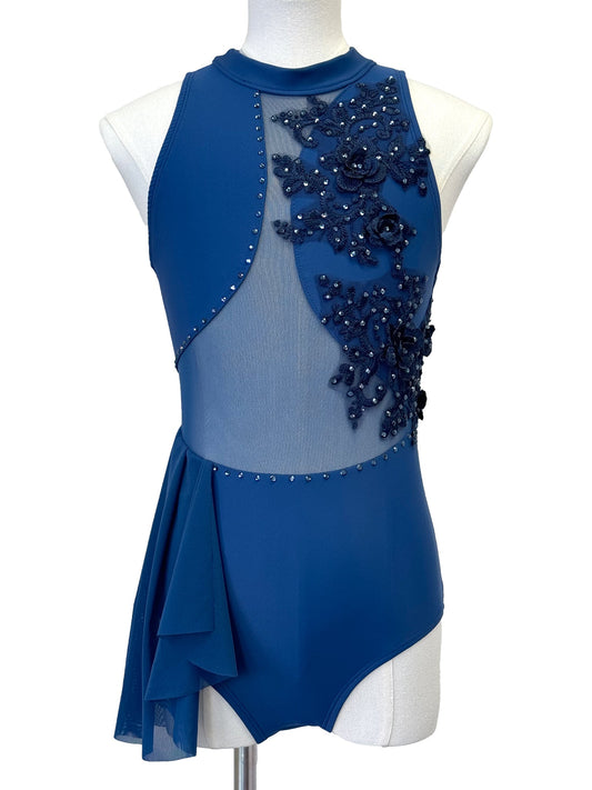 Monochromatic Blue Lyrical Costume (Size 10) - Whitney Deal