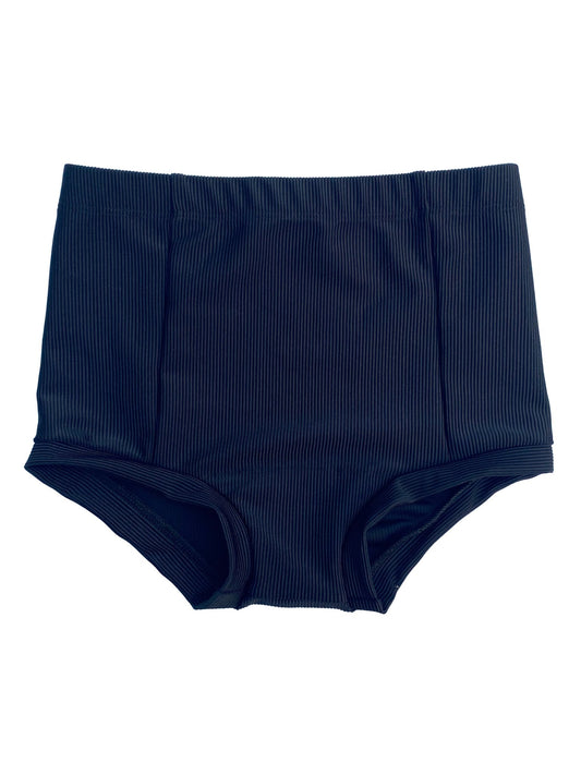 Black Ribbed Briefs - Whitney Deal