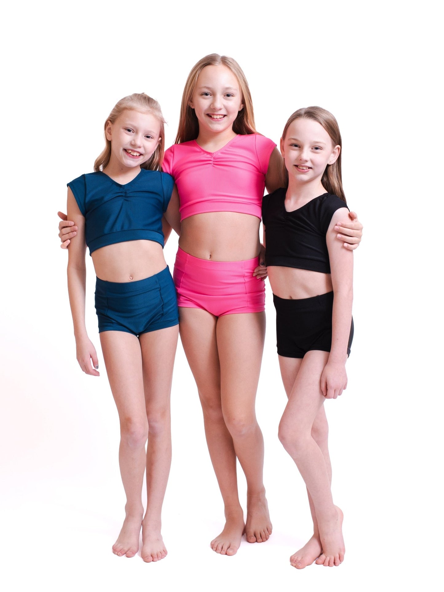 Black Ribbed Crop Top - Whitney Deal