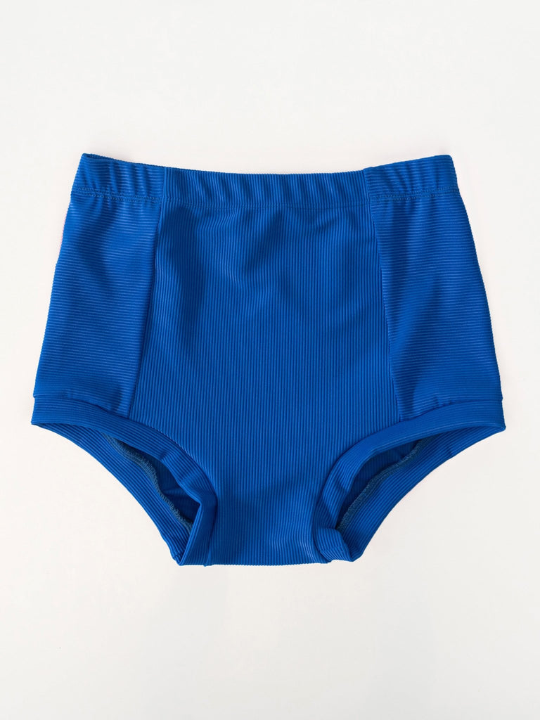 Blue Ribbed Briefs - Whitney Deal