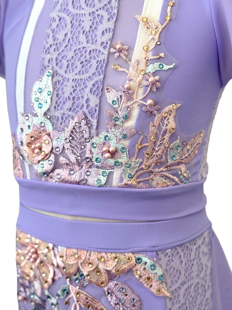 Floral Lilac Two-Piece (Size 7/8) - Whitney Deal