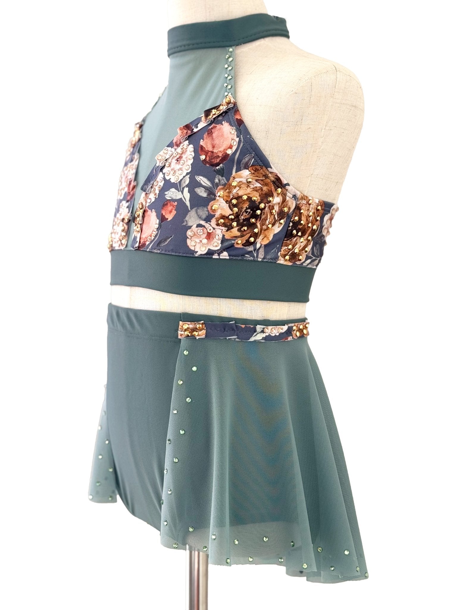 Moody Floral Two-Piece (Size 7/8) - Whitney Deal