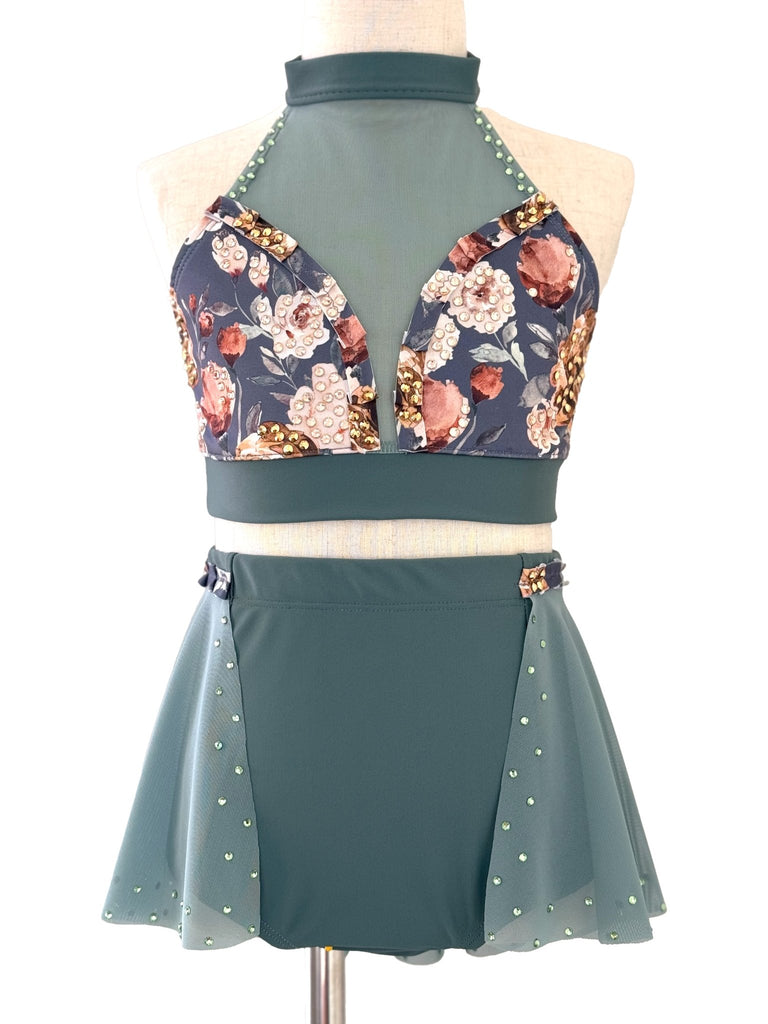 Moody Floral Two-Piece (Size 7/8) - Whitney Deal